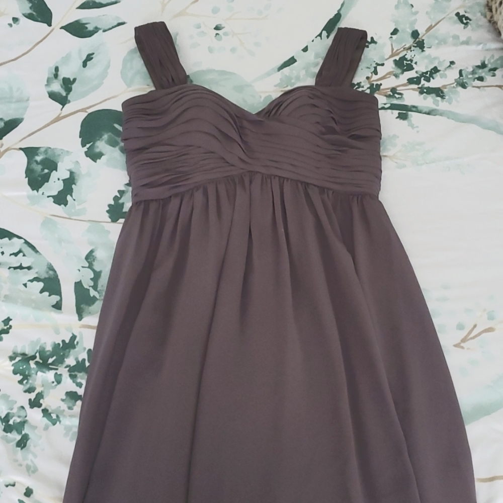 Gray KF Bridal Midi Dress for Bridesmaids